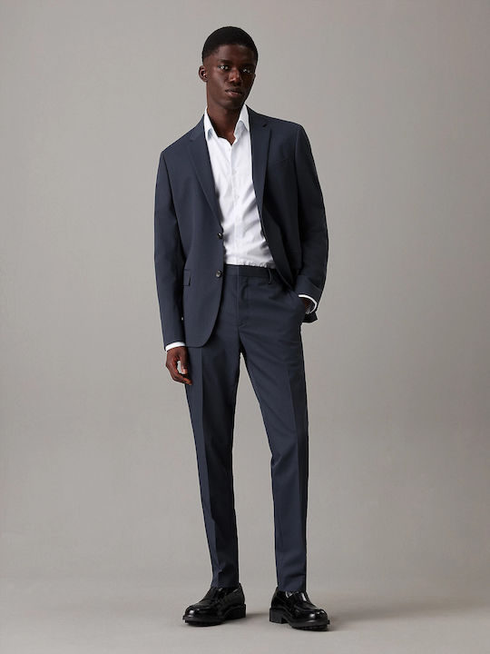 Sacou bărbați cu croială strâmtă Calvin Navy