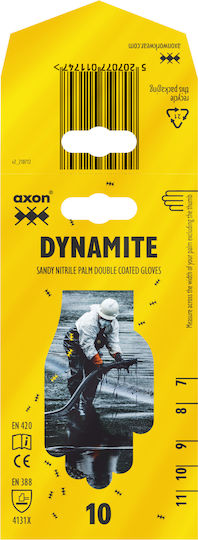 Axon Gloves for Work Navy Blue Nitrile/Polyester 1pcs