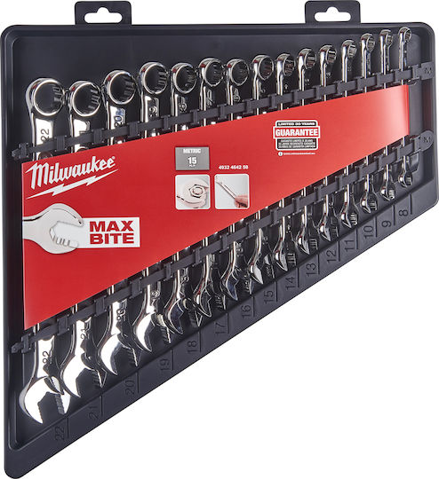 Milwaukee Сет Германополигонни с Размер от 8mm до 22mm 15бр