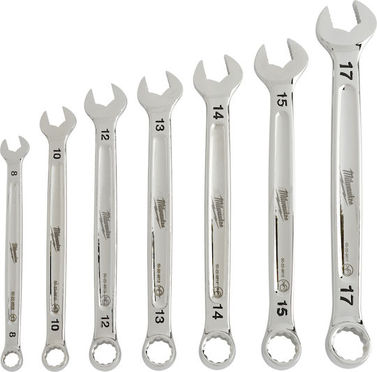 Milwaukee German Polygon Set with Size from 8mm to 17mm Max Bite 7pcs