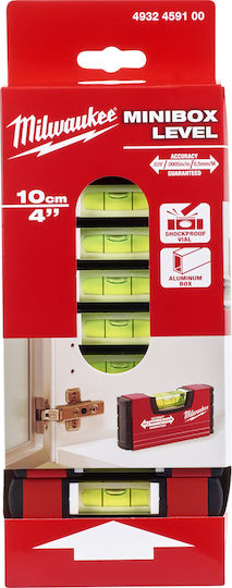 Milwaukee Minibox Spirit Level Aluminum 10cm with 1 Eye