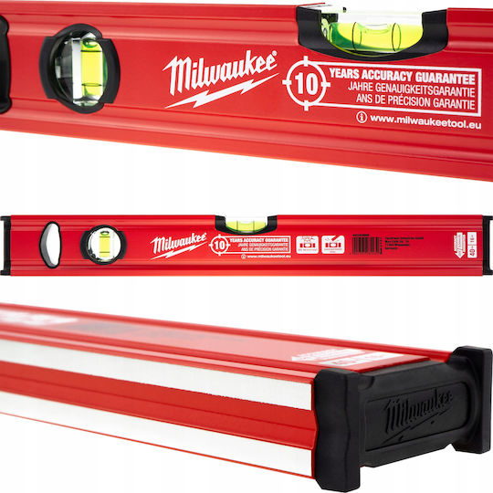 Milwaukee Redstick Slim 40 Spirit Level Aluminum 40cm with 2 Eyes