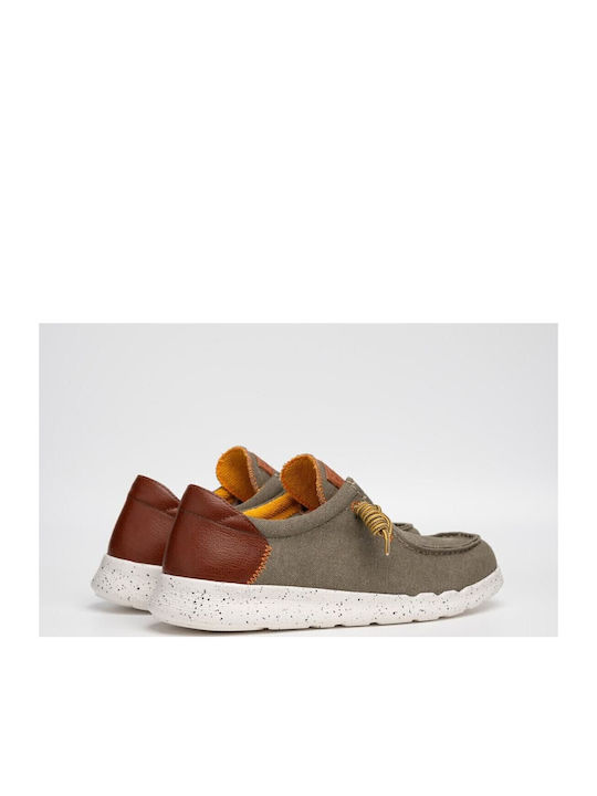 Alcyon A Ανδρικά Loafers σε Πράσινο Χρώμα