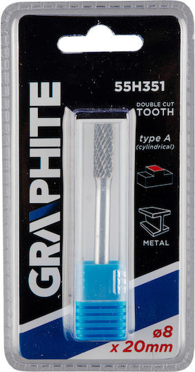 Graphite Cutter Bit Hartmetall für Metall \ Aluminium \ Kunststoff 8mm x 20mm