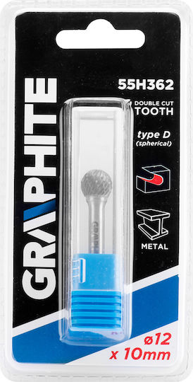 Graphite Φρέζα Καρβιδίου για Μέταλλο \ Αλουμίνιο \ Πλαστικό 10mm x 6mm