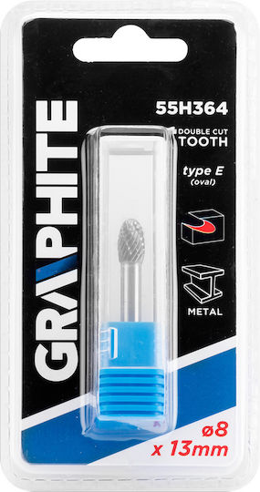 Graphite Φρέζα Καρβιδίου για Μέταλλο \ Αλουμίνιο \ Πλαστικό 13mm