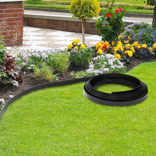 Bradas Plastic Garden Hedge in Black Colour 4cm x 10m 20 Pieces