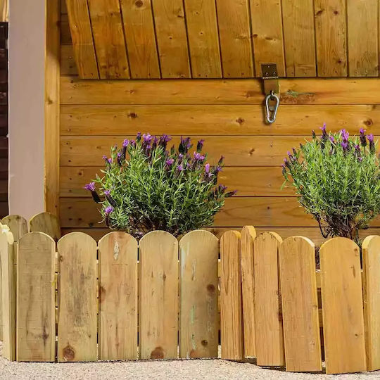 Showood Ξύλινη Μπορντούρα Κήπου σε Καφέ Χρώμα 30cm x 1.5m