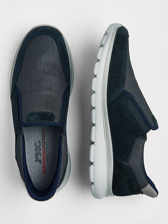 Anatomical Canvas Men's Slip-On Blue