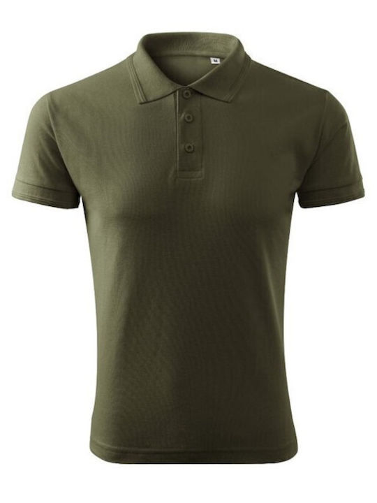 Malfini Pique Men's Short Sleeve Promotional T-Shirt Military