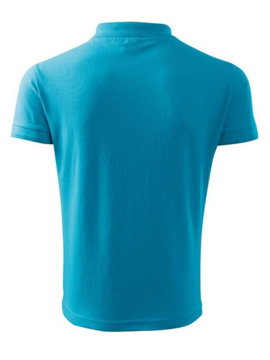 Malfini Pique Men's Short Sleeve Promotional T-Shirt Blue