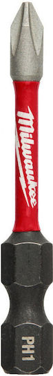 Milwaukee Shockwave Screwdriver Bit Cross with Size PH1