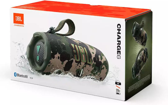 JBL Charge 6 Водоустойчиво Bluetooth високоговорител 45W с живот на батерията до 28 часа Squad