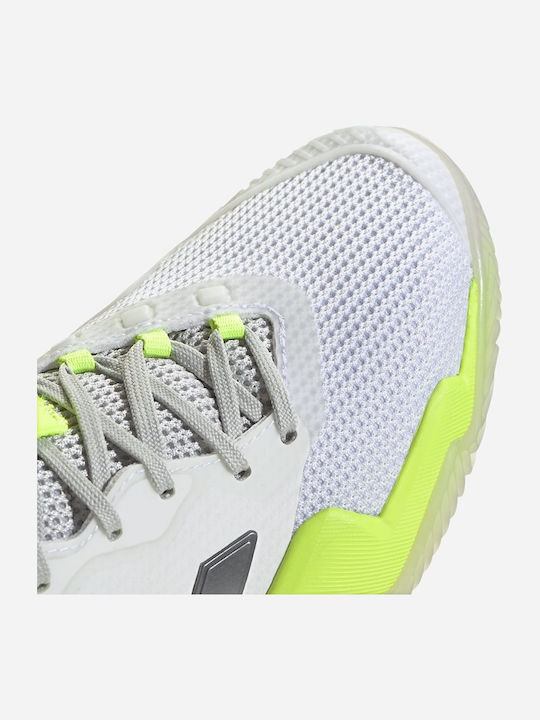 adidas Barricade 13 Tennisschuhe Tongelände Weiß