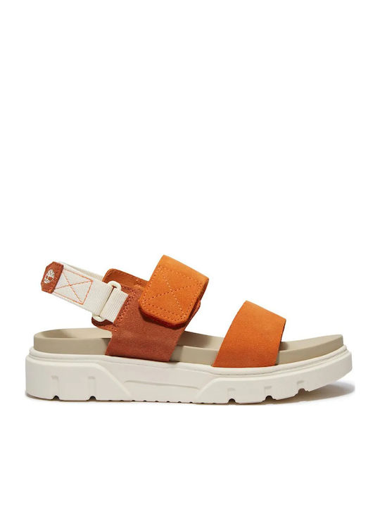 Timberland Greyfield Δερμάτινα Ανατομικά Σανδάλια Πορτοκαλί Timberland Greyfield Δερμάτινα Ανατομικά Σανδάλια Πορτοκαλί