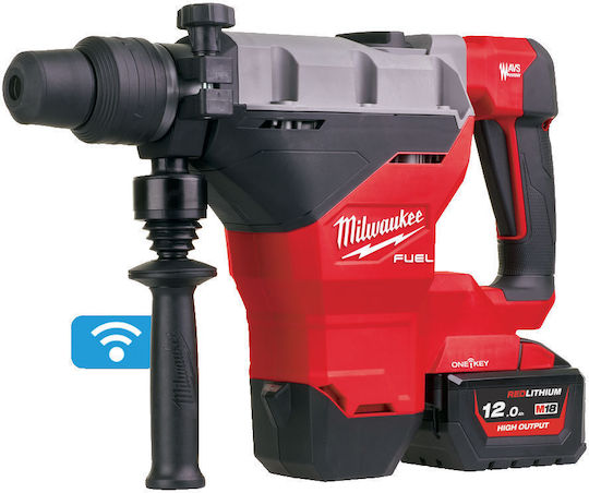 Milwaukee M18 FHM-121C Κρουστικό Σκαπτικό Πιστολέτο Μπαταρίας Brushless 18V 1x12Ah με Υποδοχή SDS Max 4933464894