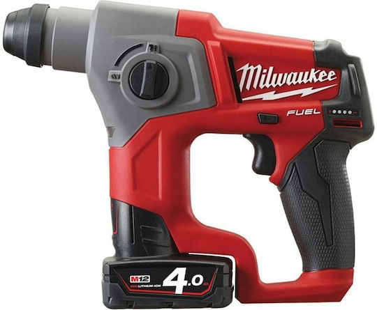 Milwaukee M12 CH-402C Impact Demolition Hammer Battery Brushless 12V 2x4Ah with Chuck SDS Plus 4933441475