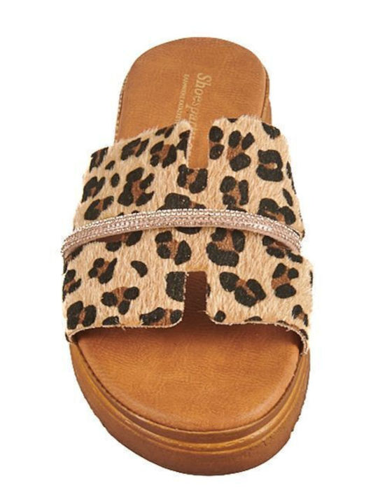 Sandale Casual Damă Flatforme Leopard