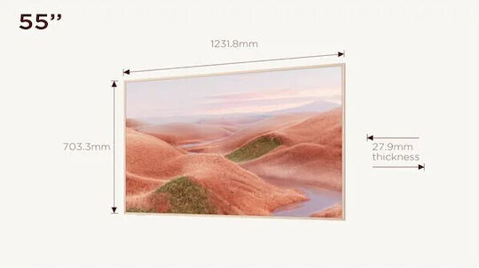 TCL Smart Τηλεόραση 55" 4K UHD QLED A300W HDR (2024) 55A300W