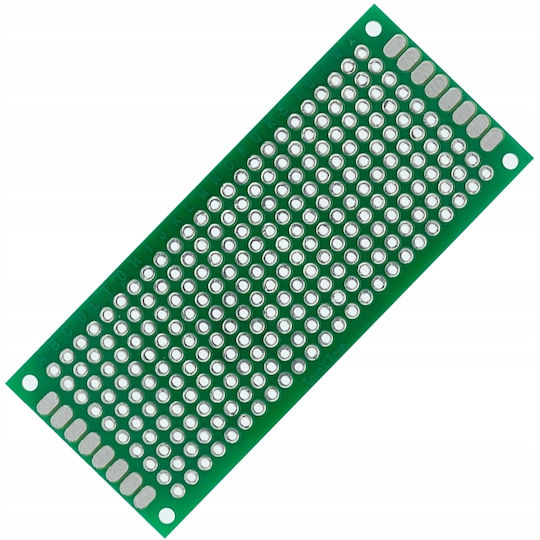 Rosfix Prototype Board Double-Sided General Purpose 30 X 70 Mm Green