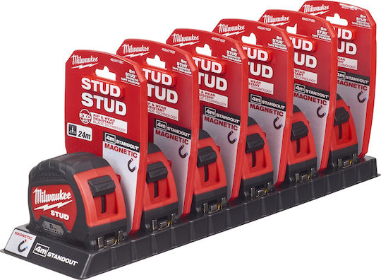 Milwaukee Stud Tape Measure with Auto-Rewind and Magnet 33mm x 8m
