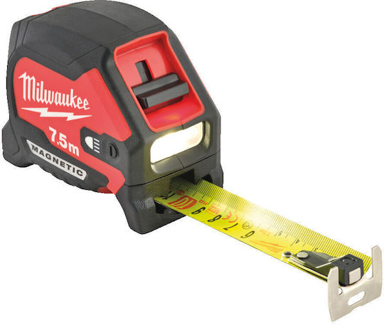 Milwaukee Tape Measure with Auto-Rewind and Magnet 30mm x 7.5m