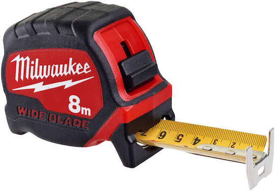 Milwaukee Μετροταινία με Αυτόματη Επαναφορά 33mm x 8m