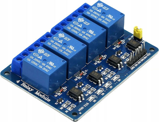 Μονάδα Ρελέ Rosfix 4 Καναλιών 5v Arduino