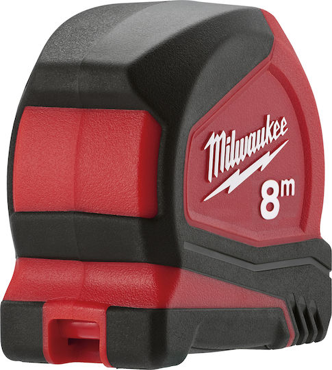 Milwaukee C8/25 Tape Measure with Auto-Rewind and Magnet 25mm x 8m