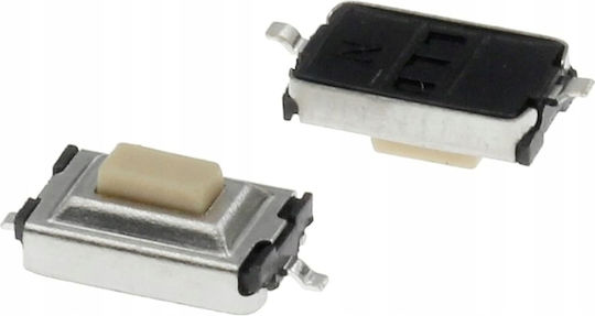 Διακόπτης Tact Switch Smt Μονοστατικός 3x6 H=2.5 Mm Σετ 10 Τεμαχίων