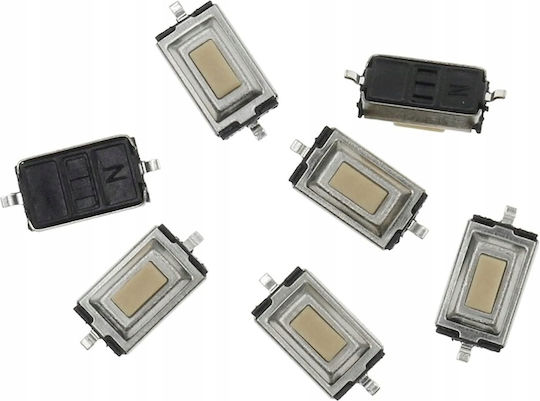 Διακόπτης Tact Switch Smt Μονοστατικός 3x6 H=2.5 Mm Σετ 10 Τεμαχίων