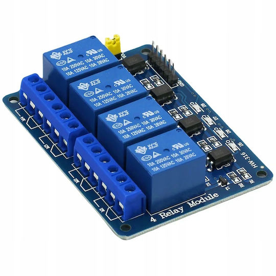 Μονάδα Ρελέ Rosfix 4 Καναλιών 24v Arduino