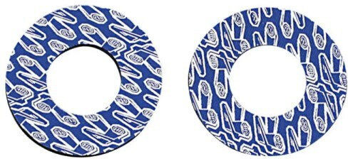 Renthal Motorcycle Handlebars Handlebar Donutz Protectors in Blue color