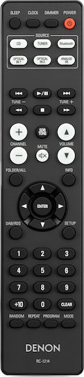 Denon Аудиосистема 2 D-M41DAB RCDM41DAB+SCM41 60W с CD / Цифрови медии Player, WiFi и Bluetooth Черен