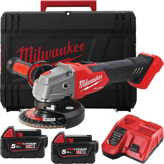 Milwaukee M18 FSAG125XB-502X Τροχός 125mm Μπαταρίας 2x5Ah