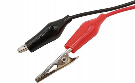Measurement Leads Multimeter Laboratory Power Supply 100cm 2x Crocodile Clip 35mm Cable Crocodile Clips 2pcs Black Red