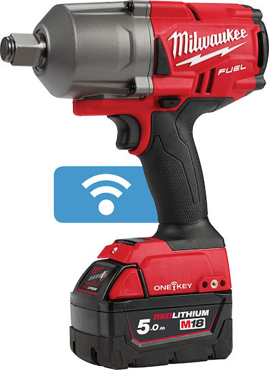 Milwaukee M18 ONEFHIWF34-502X Μπουλονόκλειδο Μπαταρίας 18V 2x5Ah με Υποδοχή 3/4"