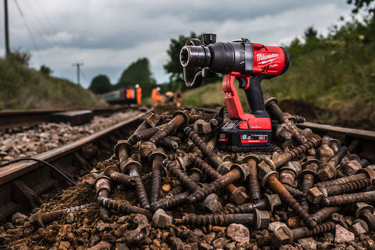 Milwaukee M18 ONEFHIWF1-802X Μπουλονόκλειδο Μπαταρίας 18V 2x8Ah με Υποδοχή 1"