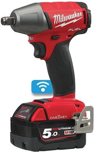 Milwaukee M18 ONEIWP12-502X Schlagschrauber Akku 18V 2x5Ah mit Aufnahme 1/2"