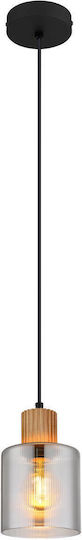 Globo Lighting Висящо Осветително Тяло Черен с Цокъл E27 12x12x120см.