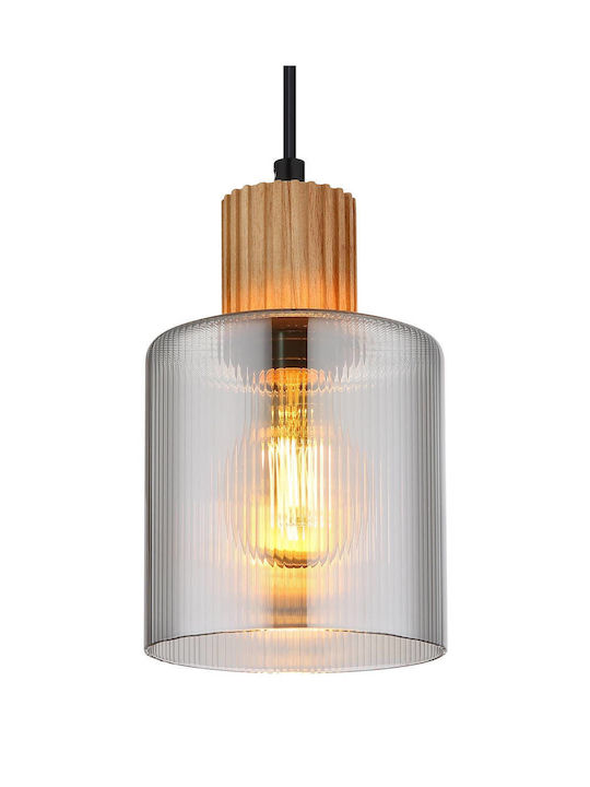 Globo Lighting Κρεμαστό Φωτιστικό Μαύρο με Ντουί E27 12x12x120εκ.