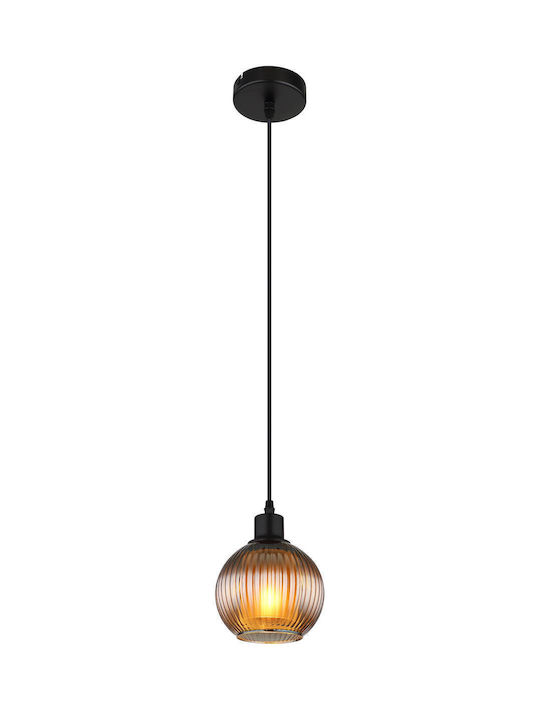 Globo Lighting Висящо Осветително Тяло Тюркоазен с Цокъл E27 15x15x120см.