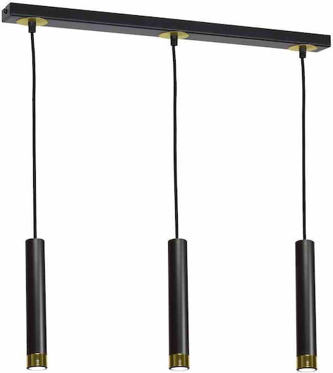 Eko Light Dani Lustră Suspendată Negru 90cm.
