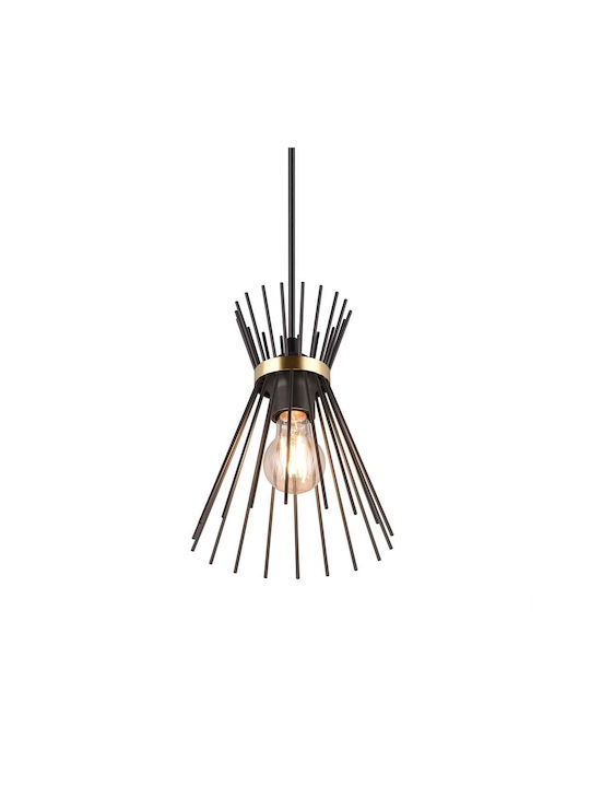 Trio Lighting Pendant Light Black Rail with Socket E27 150x20cm