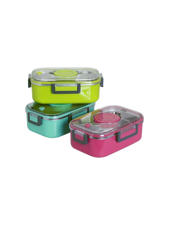 Ecolife Inox Thermo Lunch Box Double Wall Rectangular Blue 850ml