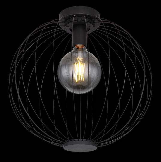 Globo Lighting Roza Deckenleuchte 40cm Schwarz mit Fassung E27