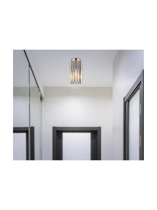 Globo Lighting Ceiling Mount Light Silver with Socket E27