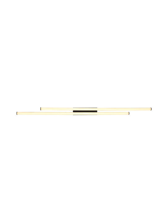 Globo Lighting Ceiling Mount Light 110cm Black with Integrated LED