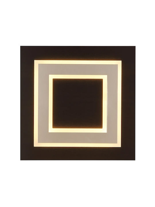 Globo Lighting Πλαφονιέρα Οροφής 32εκ. Μαύρη με Ενσωματωμένο LED