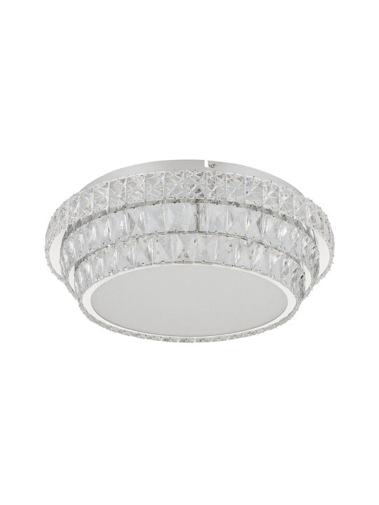 Globo Lighting Ceiling Mount Light Transparent with Integrated LED and Remote Control
